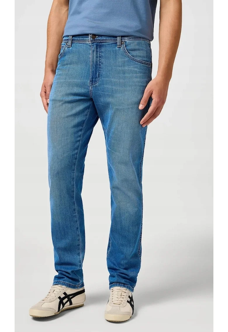 Blugi barbati,  TEXAS SLIM, albastru, bumbac, slim, Albastru