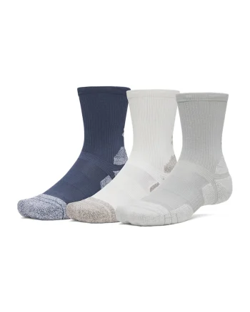 Set de trei perechi de sosete lungi pentru antrenament, Alb/Gri/Albastru