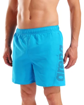 Pantaloni scurti Fundamentals Logo, Albastru deschis