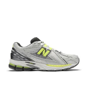 Pantofi sport 1906 cu insertii din plasa, Alb/Verde lime/Argintiu