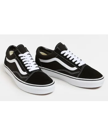 Tenisi dama,  Old Skool, negru, din piele naturala
