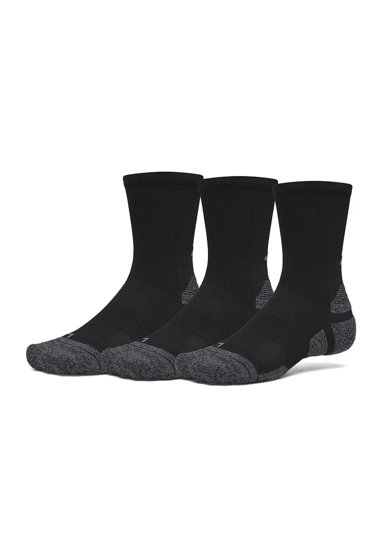 Set de trei perechi de sosete lungi pentru antrenament, Negru/Gri