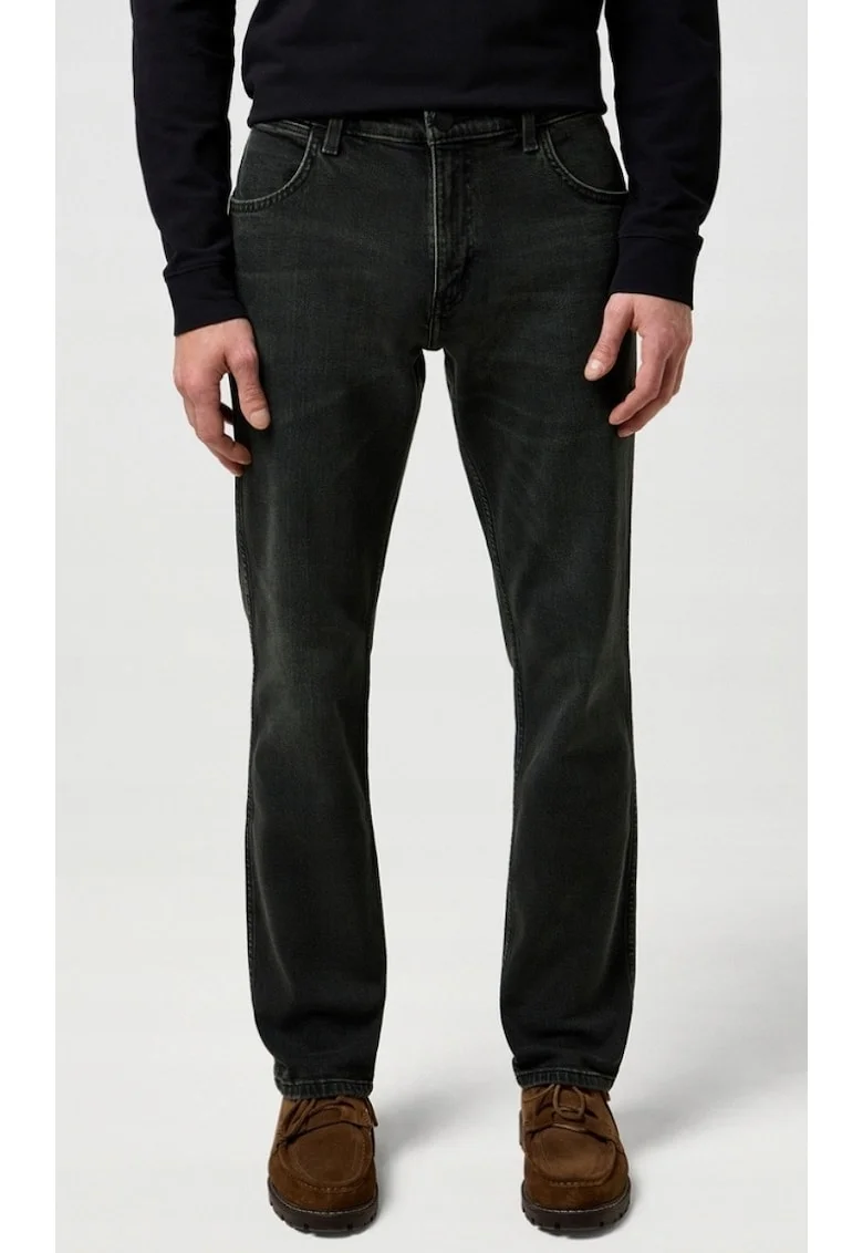 Blugi barbati  Greensboro, regular fit, negru, bumbac