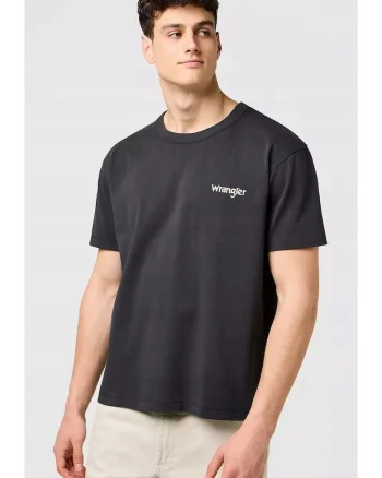 Tricou barbati  supradimensionat, negru, bumbac
