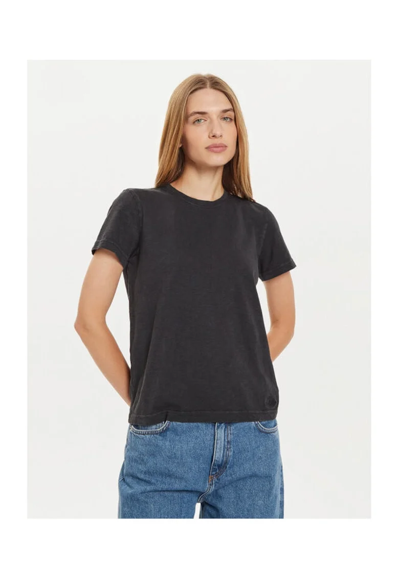 Tricou dama  din bumbac, Negru
