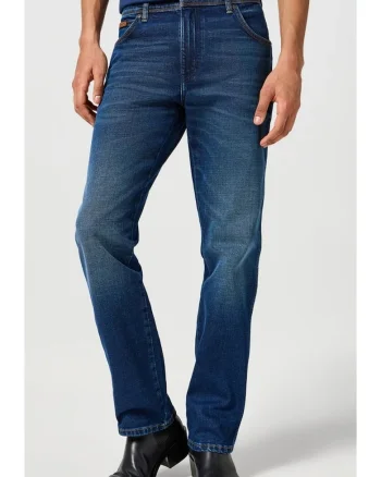Blugi barbati,  model Texas, regular fit, albastru, bumbac