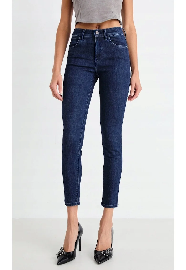 Blugi dama,  Skinny, albastru inchis, poliester/elastan