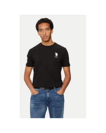 Tricou barbati,  304797026, Bumbac, Negru, Negru