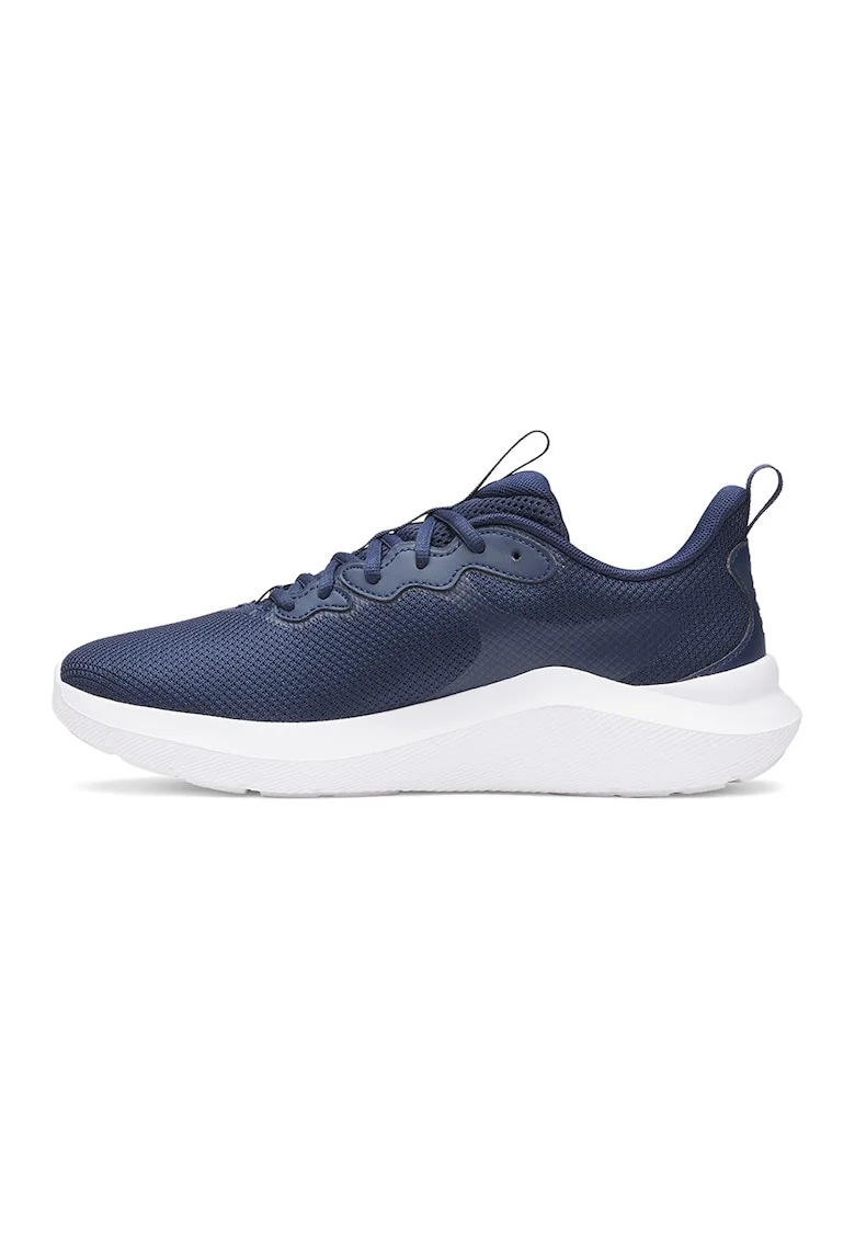 Pantofi cu talpa wedge pentru alergare, Alb/Bleumarin