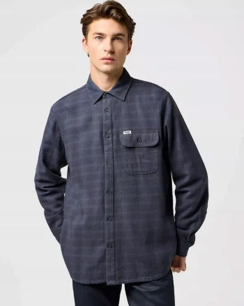 Camasa Flanel,  1 Pkt, L, Gri Intunecat, Material 100% Bumbac, Croi Confortabil, Inchidere Nasturi, Multicolor, Gri
