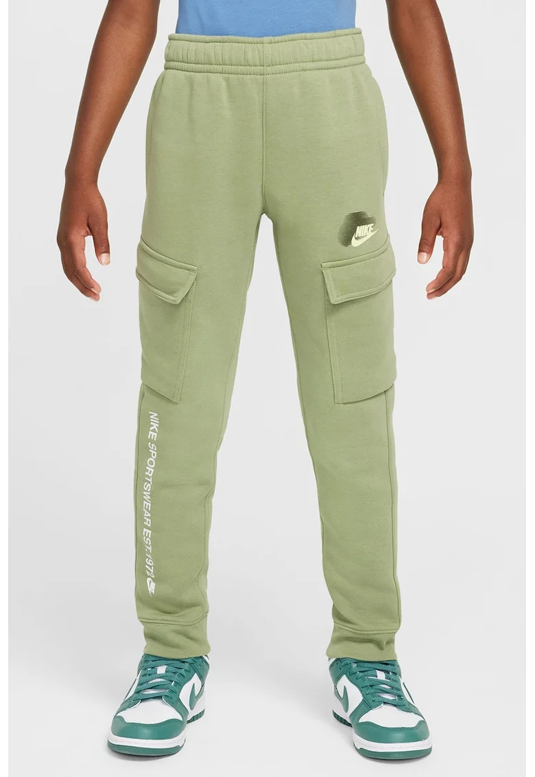 Pantaloni de trening cargo cu logo