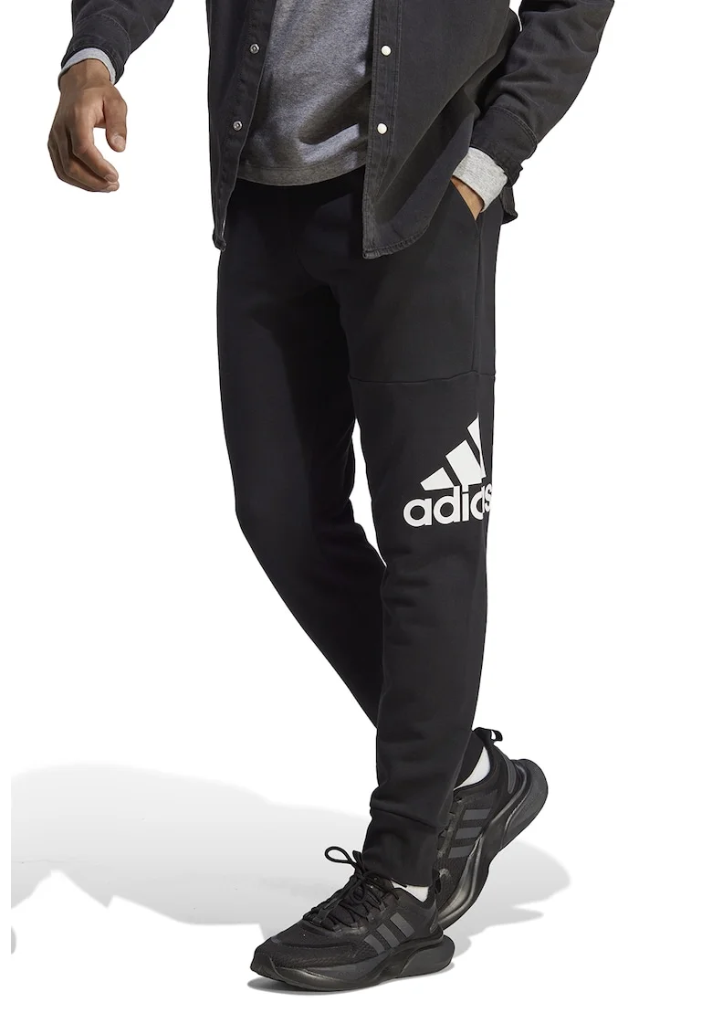 Pantaloni sport cu buzunare laterale Essentials, Negru stins