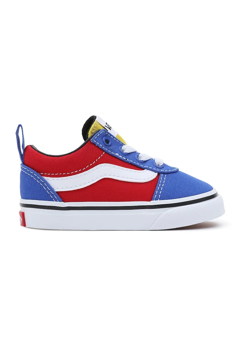 Tenisi cu model colorblock TD Ward, Rosu/Negru/Albastru