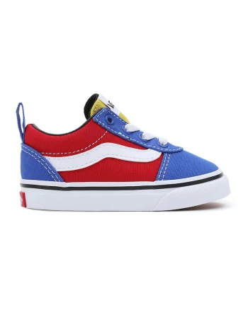 Tenisi cu model colorblock TD Ward, Rosu/Negru/Albastru