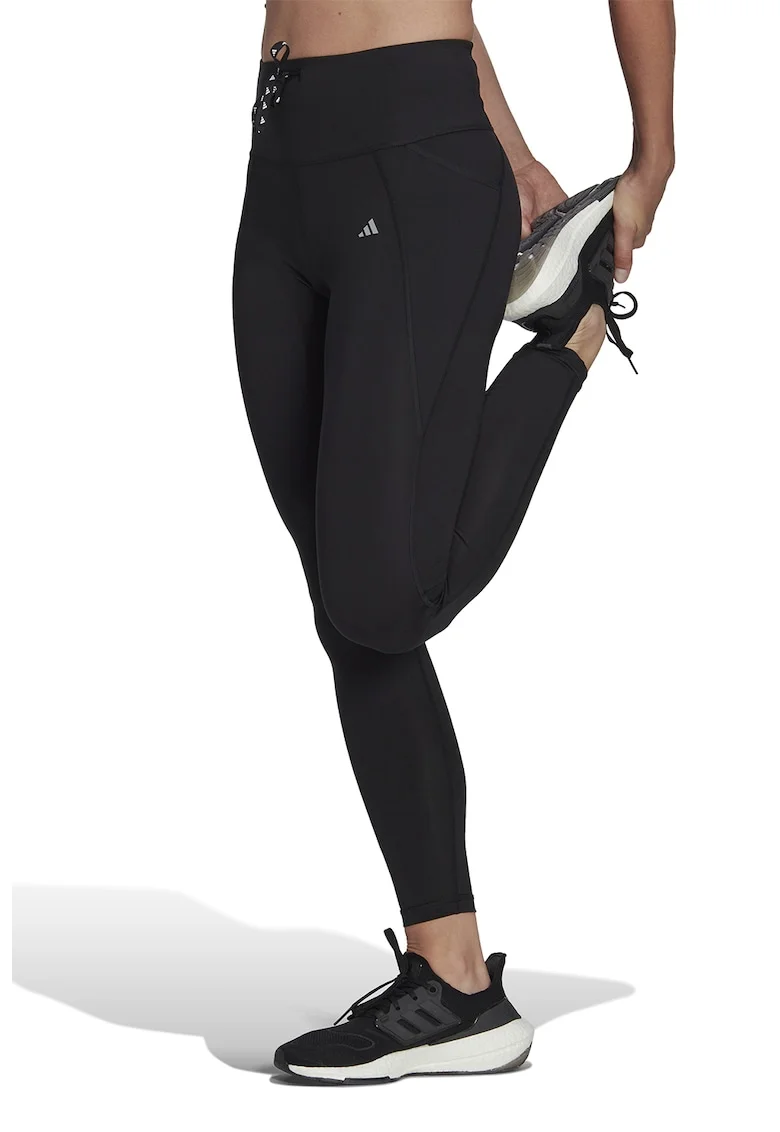 Colanti cu talie inalta pentru alergare Essentials, Negru