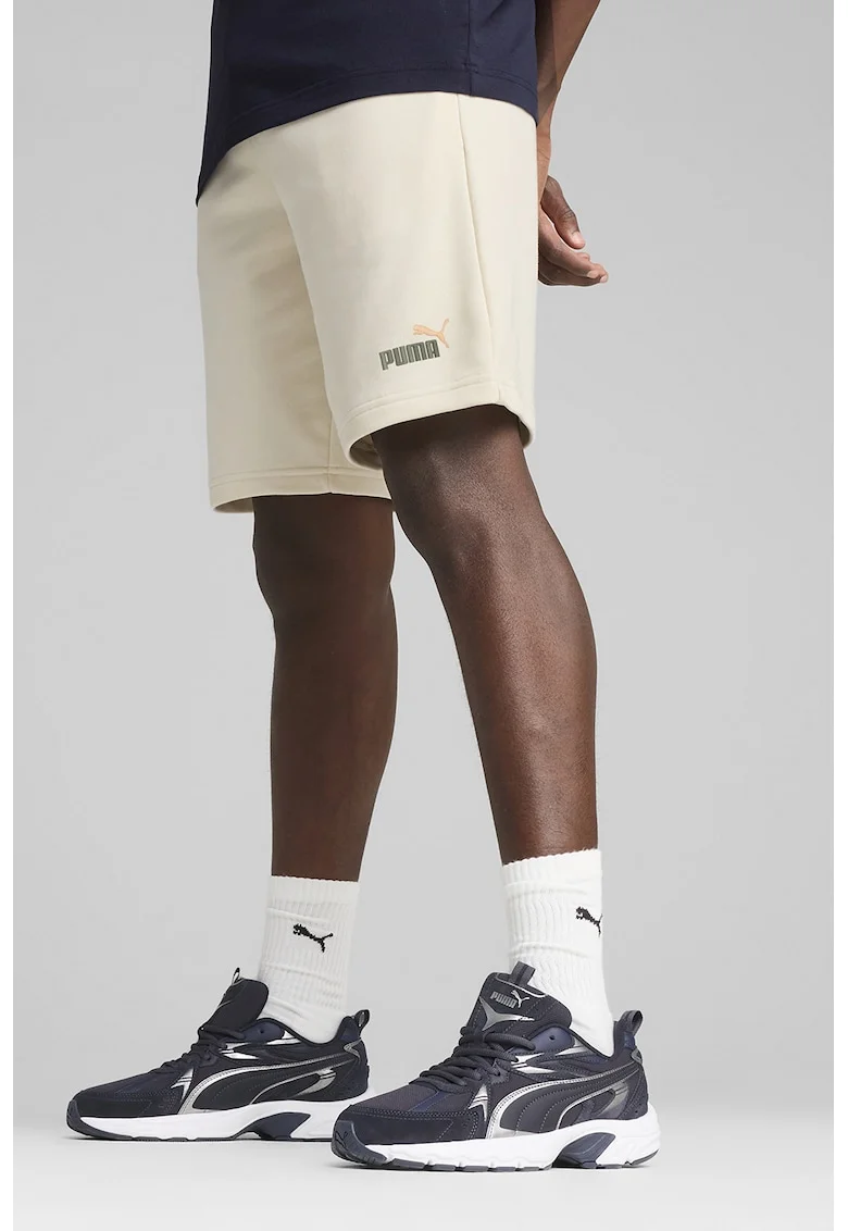 Bermude sport cu talie elastica Essentials 2, Alb murdar