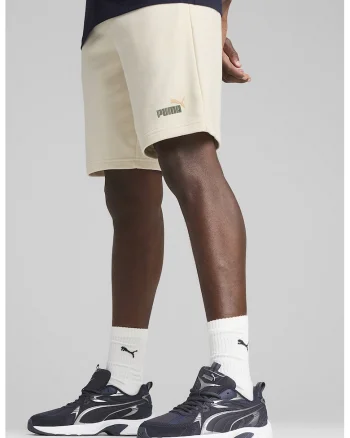 Bermude sport cu talie elastica Essentials 2, Alb murdar