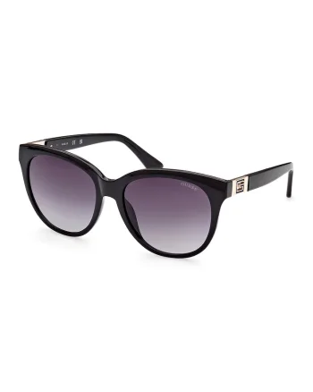 Ochelari de soare ovali cu lentile in degrade, Auriu/Negru