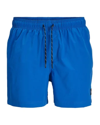 Pantaloni scurti de baie cu snur de ajustare, Albastru