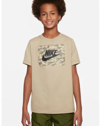 Tricou cu logo Futura, Bej