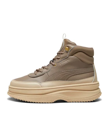Ghete de piele si piele ecologica Mayra, Maro taupe/Maro camel
