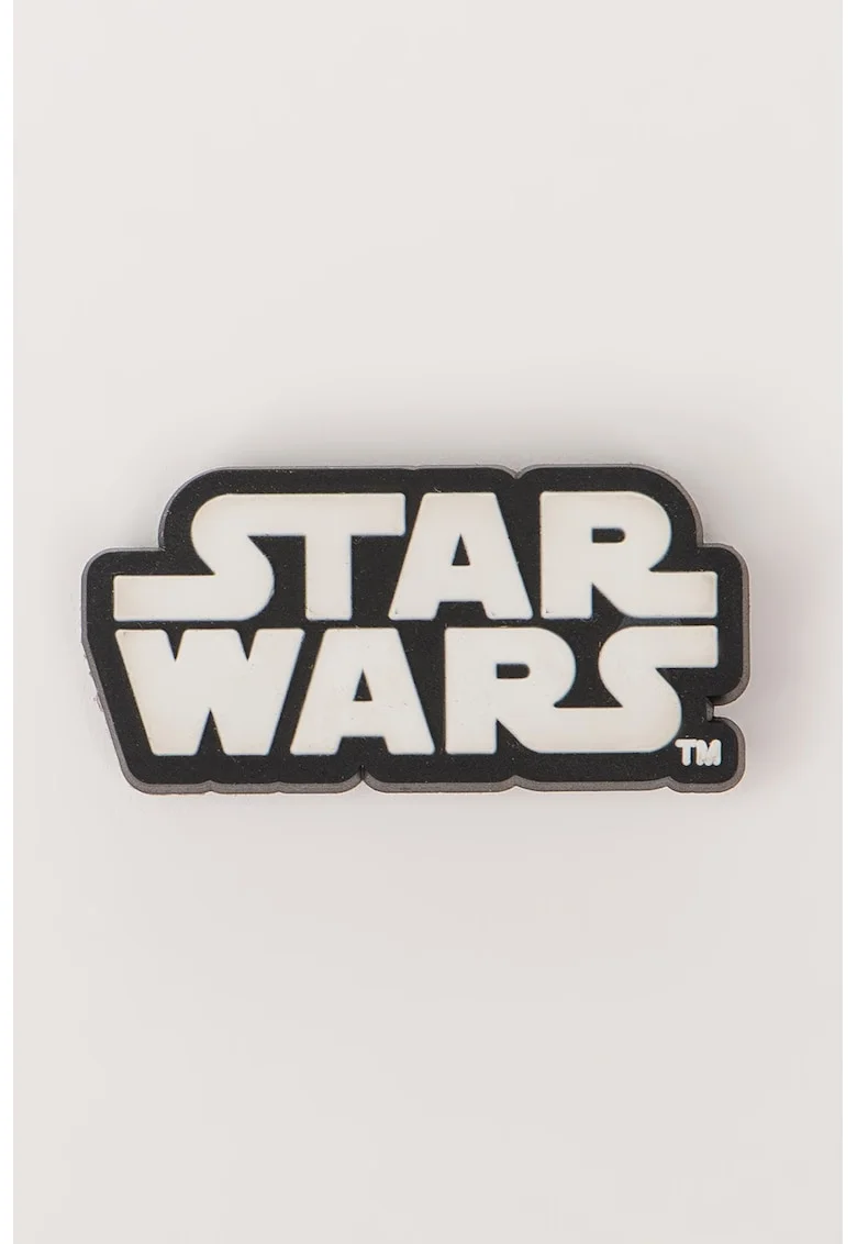 Talisman pentru saboti Jibbitz Star Wars, Alb/Negru