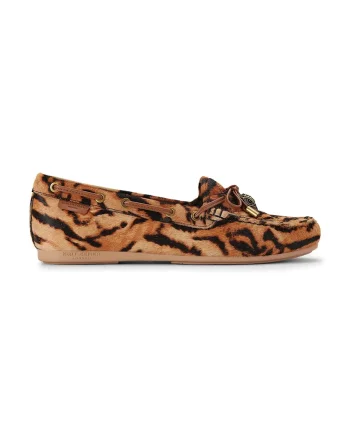 Kurt Geiger London mocasini pentru femei din piele întoarsă Eagle Moccasin Camel