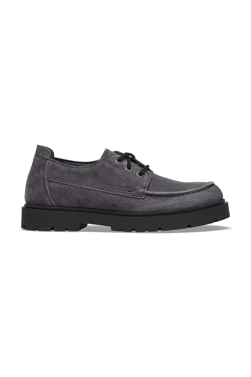 Birkenstock pantofi din piele întoarsă Highwood Moc Lace Suede Leather