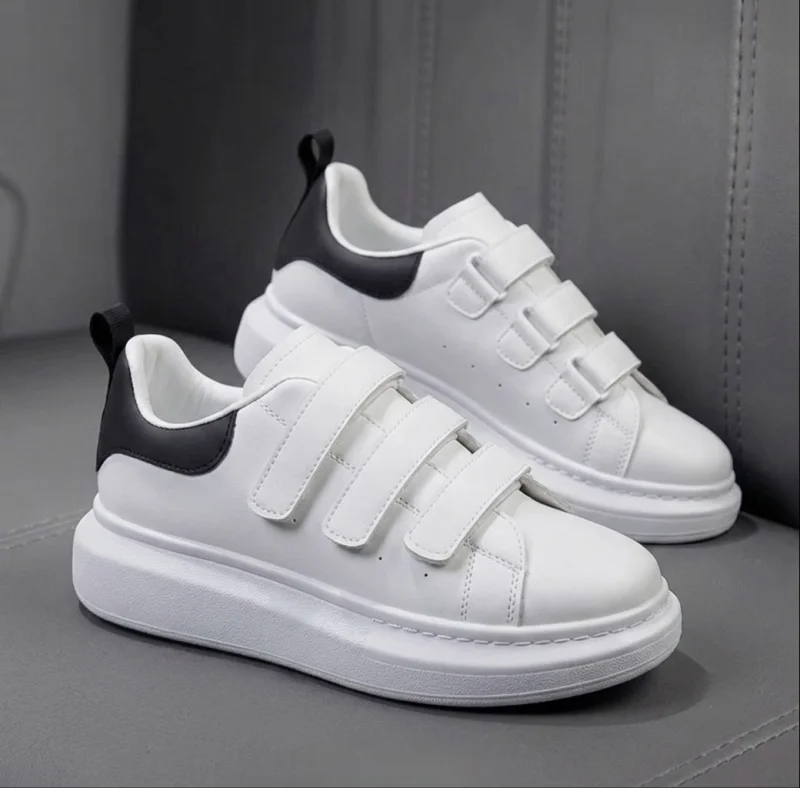 Adidasi barbati casual albi cu negru cu arici XO