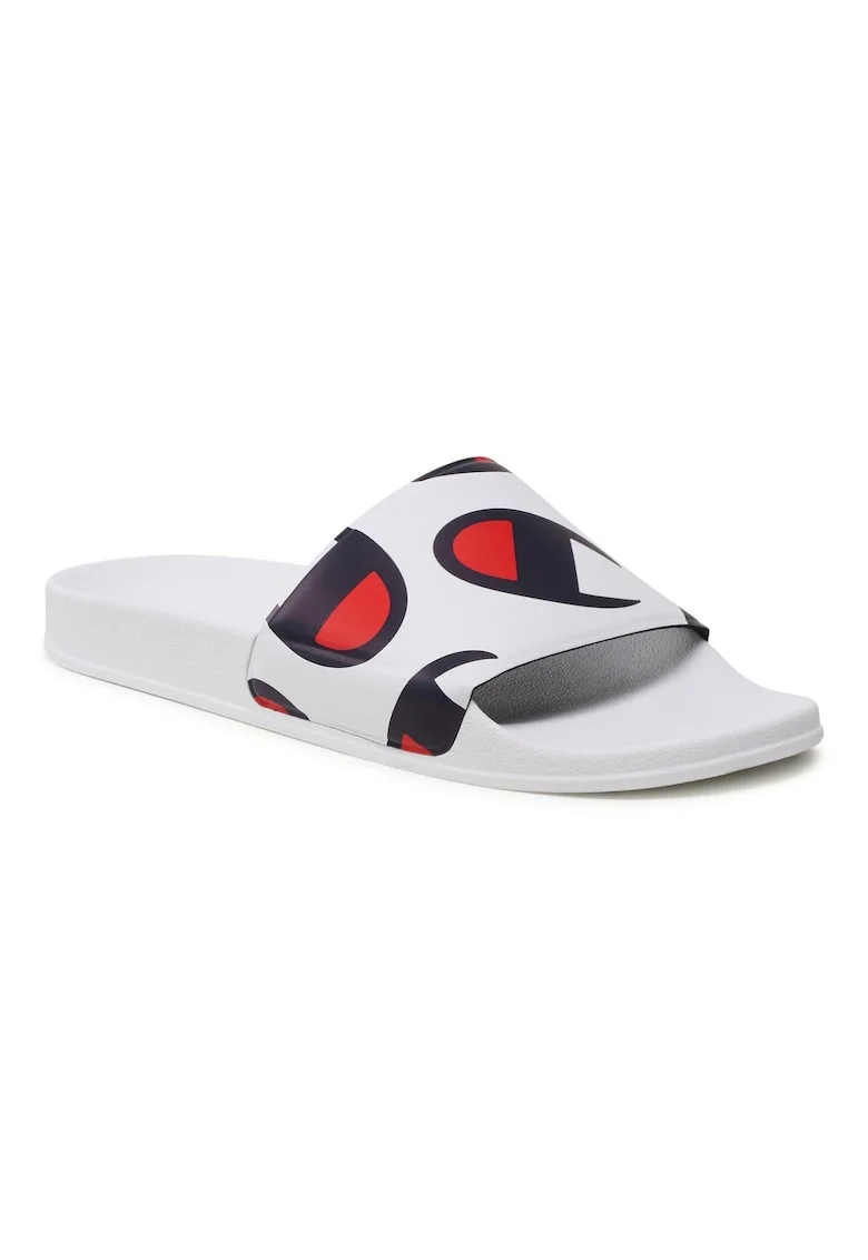 Papuci flip-flop barbati,  Textil, Alb