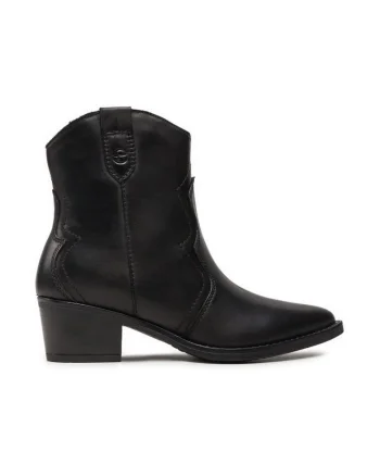 Cizme dama,  304120, Piele naturala, Negru,