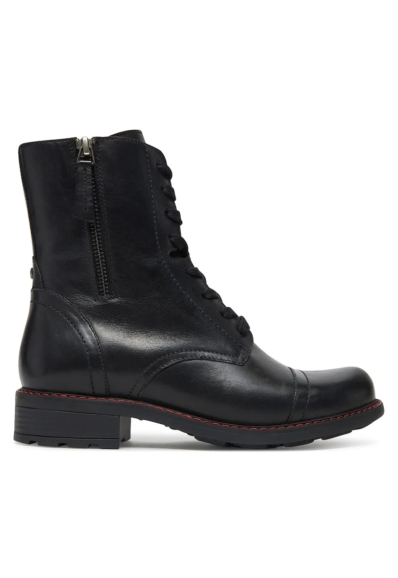 Ghete dama piele naturala, negru,, Negru