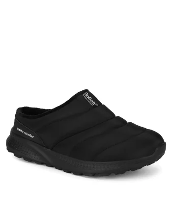 Papuci barbati,  negru, material textil