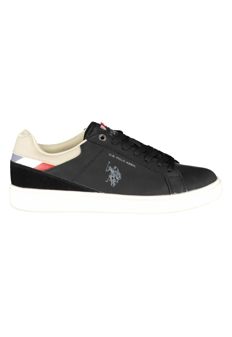 Sneakers barbati, U.S. POLO BEST PRICE, 40% Poliester, 60% Poliuretan, Negru, 23744, Negru
