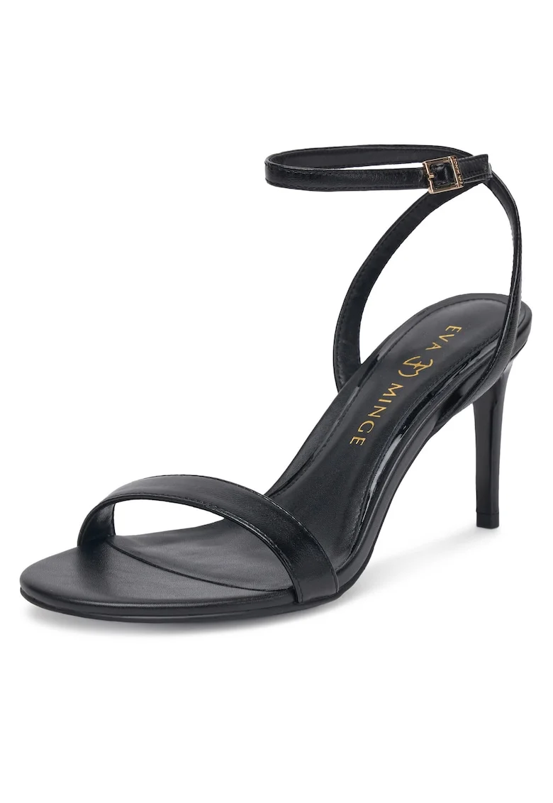 Sandale dama,  piele naturala, negru,