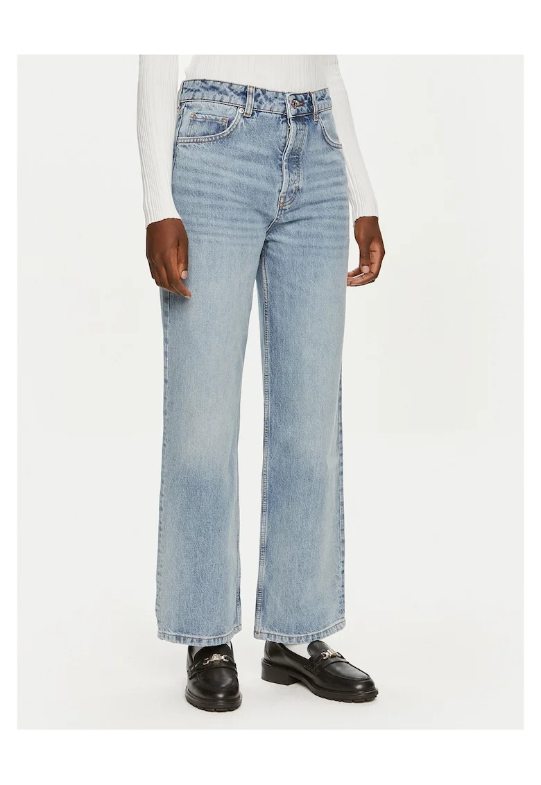Blugi dama,  Albastru Straight Fit,