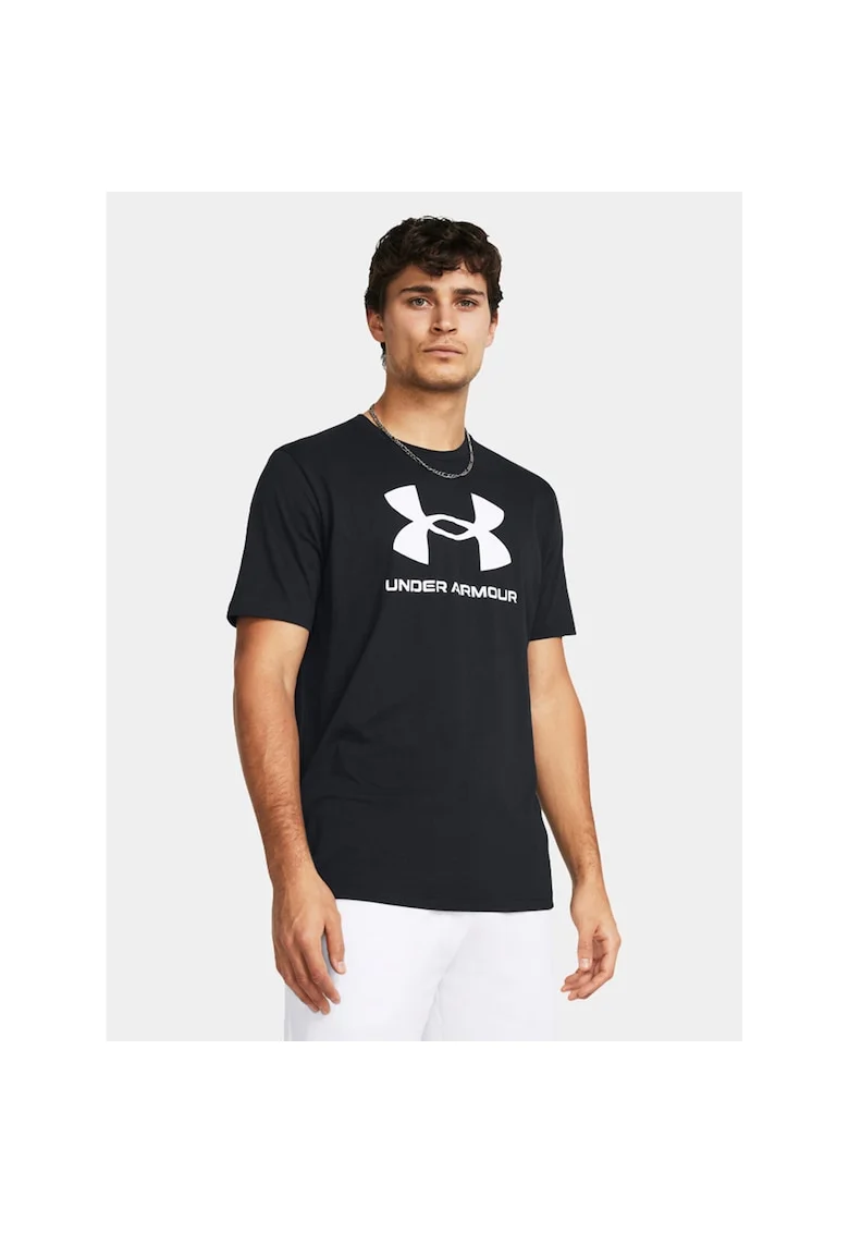 Tricou sport barbati,  lejer, negru, 60% bumbac, 40% poliester,