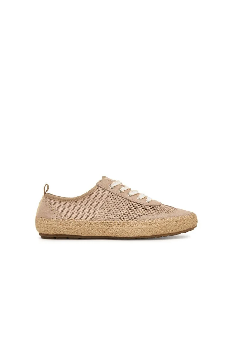 Espadrile dama,  material textil, bej,