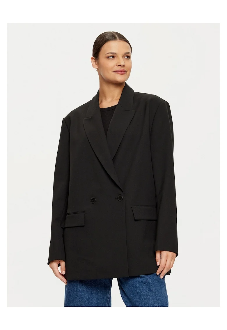 Sacou dama  negru, din material de calitate