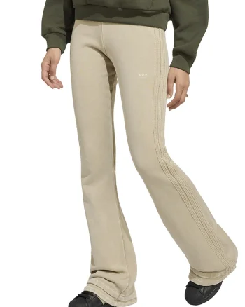 Pantaloni de trening evazati cu snur, Bej,