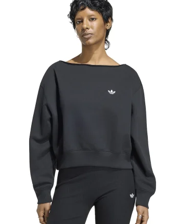 Bluza de trening lejera cu decolteu barcuta Ess