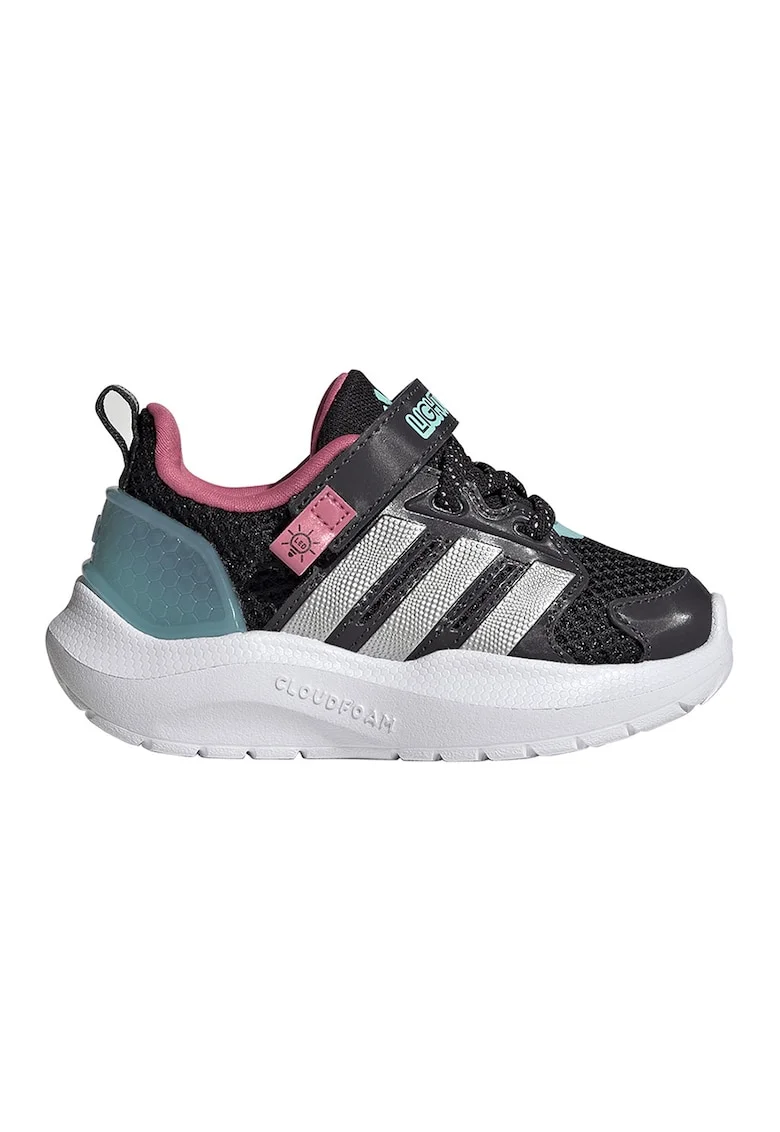 Pantofi sport Lightorama RNR cu lumini LED, Negru/Gri