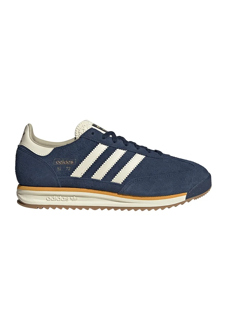 Pantofi sport SL 72 RS de piele intoarsa, Alb/Bleumarin