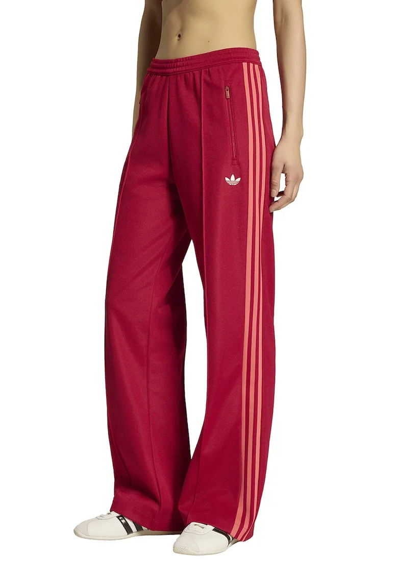 Pantaloni de trening cu buzunare cu fermoar Classic, Rosu cireasa