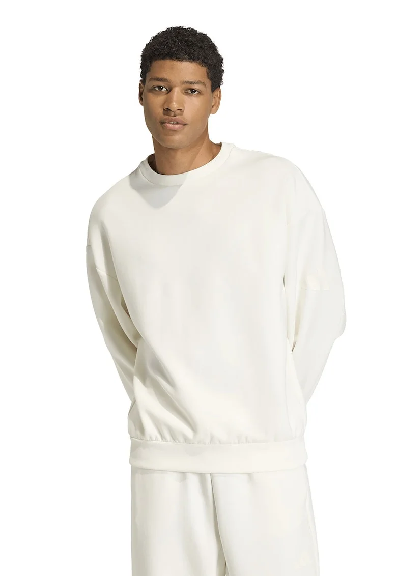Bluza de trening lejera din amestec de modal Soft Lux, Alb