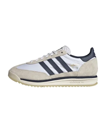Pantofi sport SL 72 RS de piele intoarsa cu insertii textile, Alb/Bleumarin