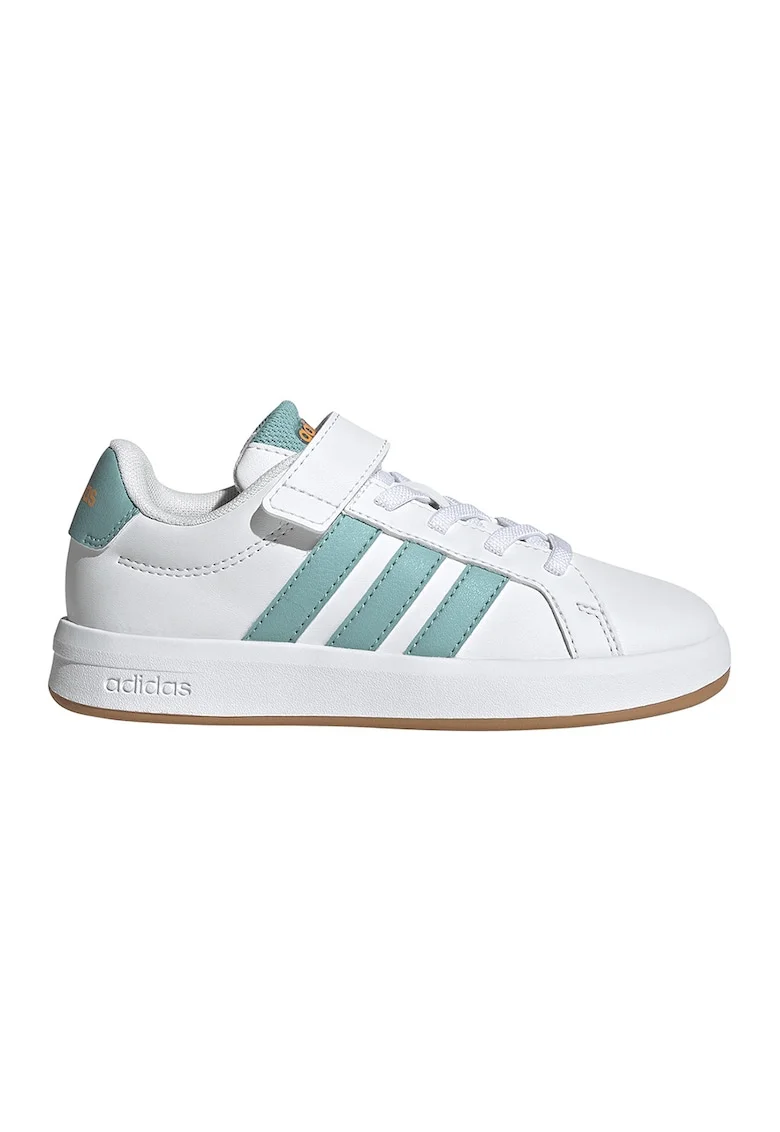 Pantofi sport Grand Court 3.0 de piele ecologica cu sireturi elastice