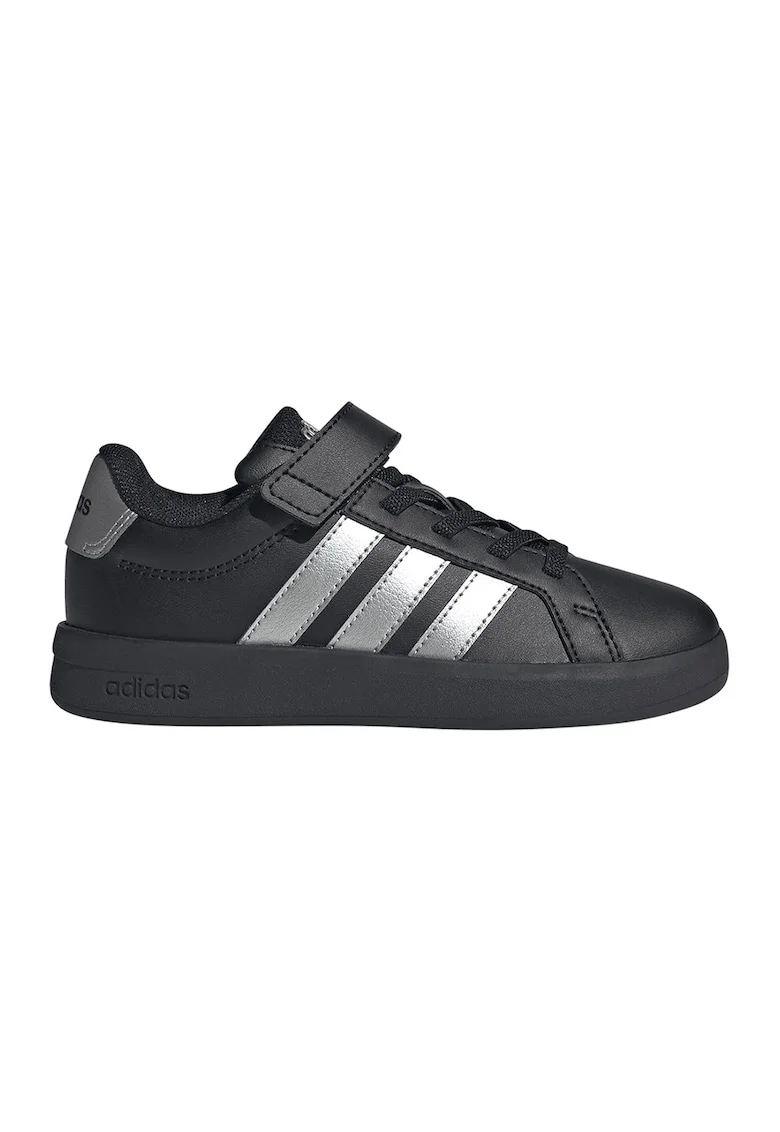 Pantofi sport Grand Court 3.0 de piele ecologica cu sireturi elastice