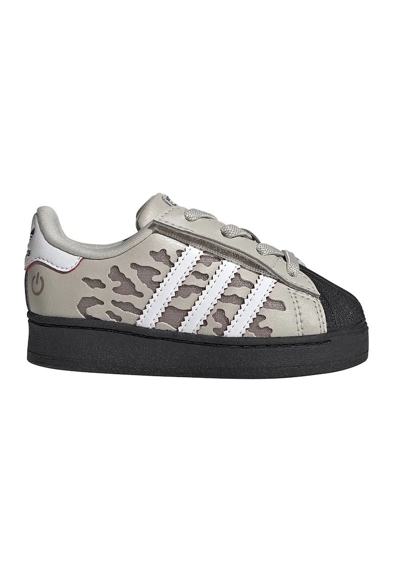 Pantofi sport Superstar de piele ecologica cu LED-uri