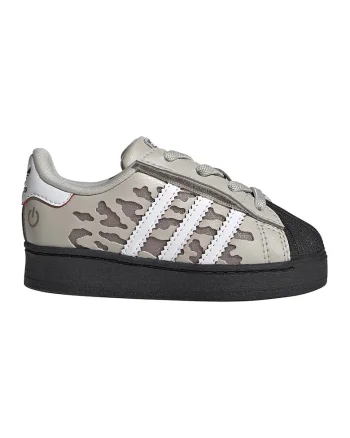 Pantofi sport Superstar de piele ecologica cu LED-uri
